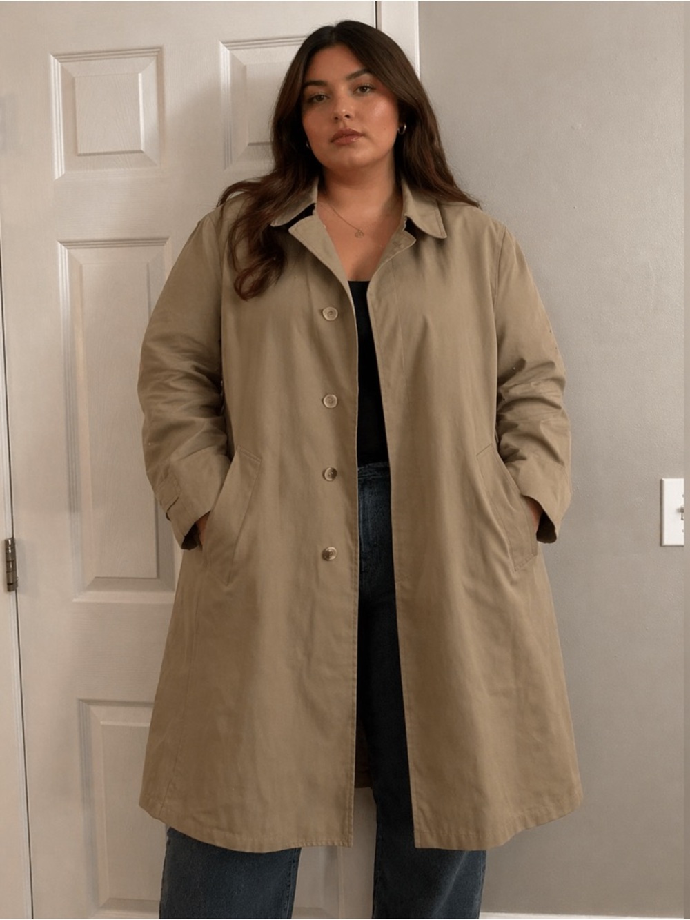 London Fog Women's Tan Trench Coat